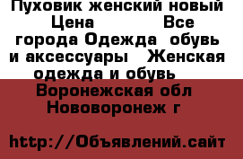 Пуховик женский новый › Цена ­ 2 600 - Все города Одежда, обувь и аксессуары » Женская одежда и обувь   . Воронежская обл.,Нововоронеж г.